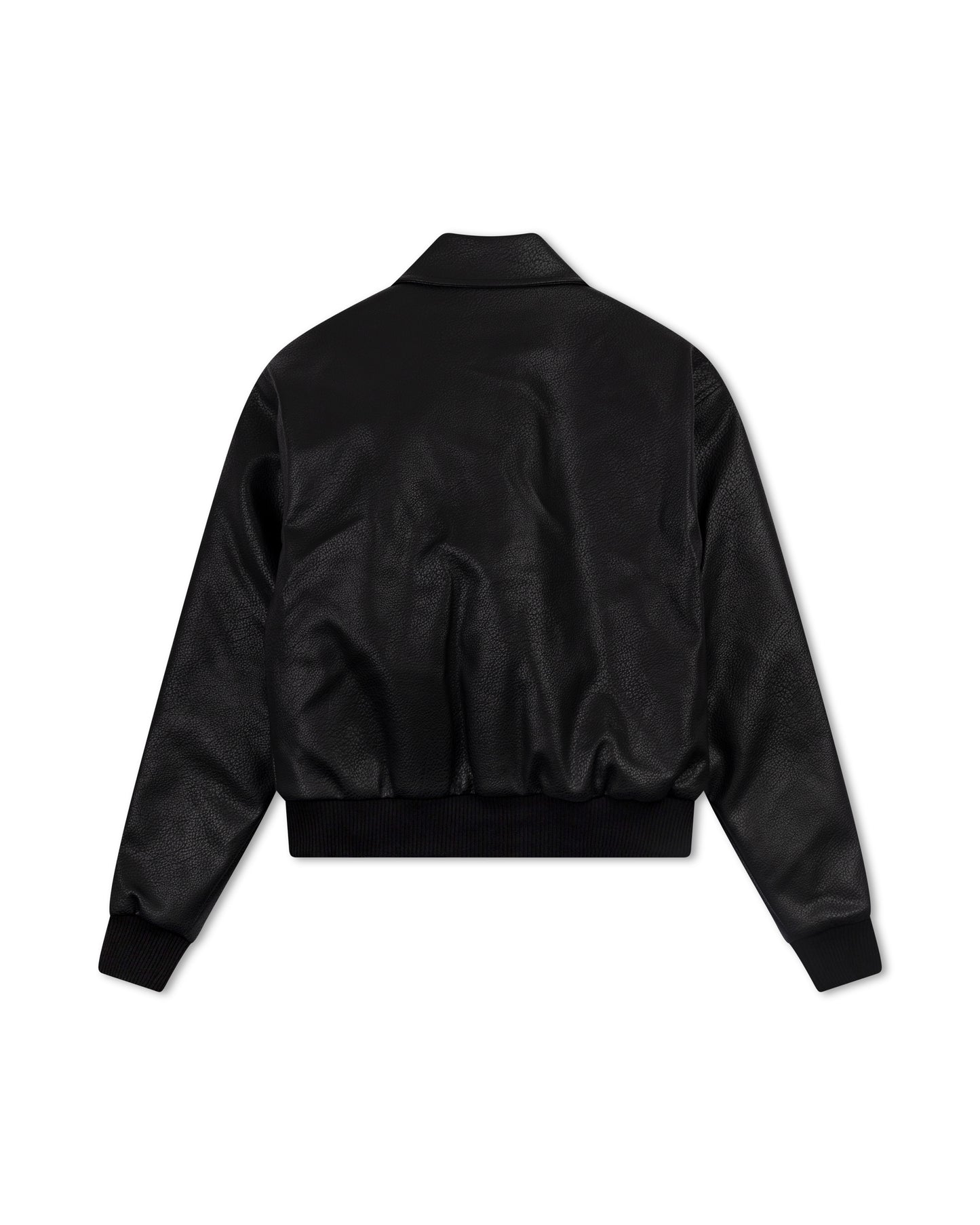 Southern Script Pebbled Leather Jacket