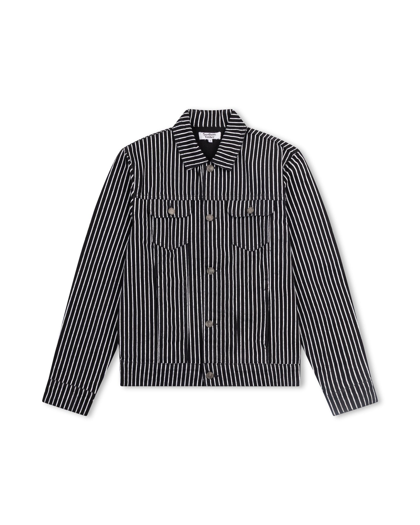 Railroad Pinstripe Denim Jacket
