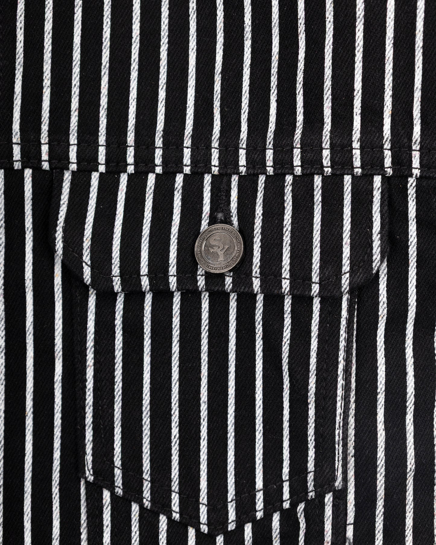 Railroad Pinstripe Denim Jacket
