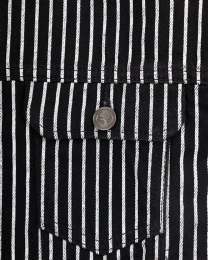 Railroad Pinstripe Denim Jacket