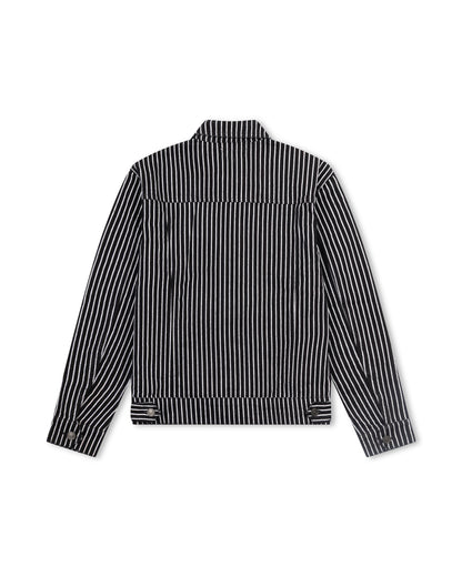 Railroad Pinstripe Denim Jacket